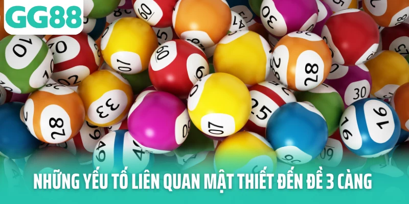 Những yếu tố liên quan mật thiết đến đề 3 càng